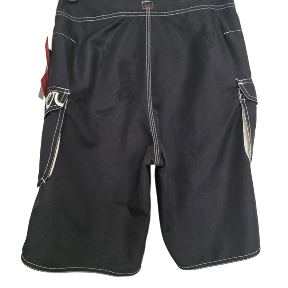 NWT Vintage Quiksilver Kelly Slater Men's Black Swim Board Shorts Trunks